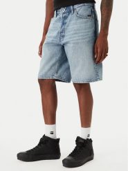 G-Star Raw Szorty jeansowe Dakota D24411-D788 Niebieski Regular Fit. Niebieskie szorty męskie G-Star Raw, m, bez wzorów, z bawełny, retro. Za 279.99 zł.
