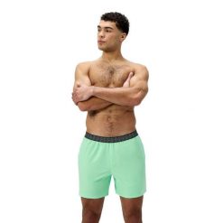Spodenki szorty męskie kąpielowe Speedo Hyperboom. Zielone kąpielówki męskie Speedo, m, bez wzorów, z materiału, na fitness i siłownię. Za 141.98 zł.