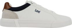 Lee Buty męskie Lee Brixton białe 50261024 1FG 43. Białe buty sportowe męskie Lee, bez zapięcia. Za 204.11 zł.