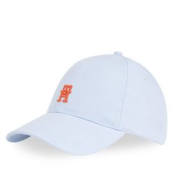 Czapka z daszkiem Tommy Hilfiger. Niebieskie czapki i kapelusze męskie Tommy Hilfiger, bez wzorów. Za 129.99 zł.