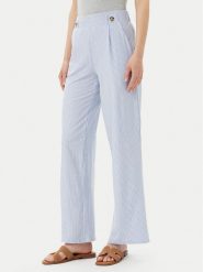 JDY Spodnie materiałowe Nelli 15345574 Niebieski Wide Leg. Niebieskie spodnie materiałowe damskie JDY, xl, bez wzorów, z bawełny. Za 89.99 zł.