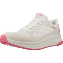 Buty SKECHERS BOBS SQUAD 4 STAPLE LOOK Beżowy. Białe klapki damskie Skechers, bez wzorów, z syntetyku, bez obcasa. Za 318.99 zł.
