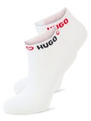 HUGO Skarpety w 2-paku Kobiety biały jednolity, 35-38. Białe skarpety damskie Hugo, bez wzorów, z materiału. Za 59.95 zł.