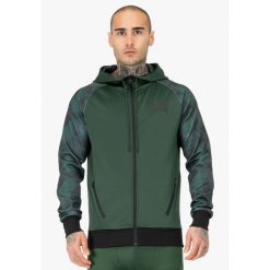 Kurtka z dresu Tapout Functional. Czarne kurtki męskie TAPOUT, bez wzorów, z dresówki, na fitness i siłownię. Za 290.00 zł.