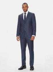 BOSS Garnitur H-Huge 50535401 Niebieski Slim Fit. Niebieskie garnitury męskie Boss, bez wzorów, z wełny. Za 2,429.00 zł.