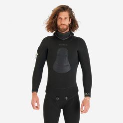 Kurtka do łowiectwa podwodnego męska Subea SPF 900 z gładkiego neoprenu 7 mm. Kurtki męskie SUBEA, m, bez wzorów, z gumy, sportowe, bez kaptura. Za 679.99 zł.
