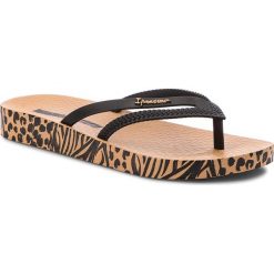 Japonki IPANEMA - Bossa Soft II Fm 82282 Beige/Black 20837. Czarne klapki damskie Ipanema, z materiału. Za 74.99 zł.