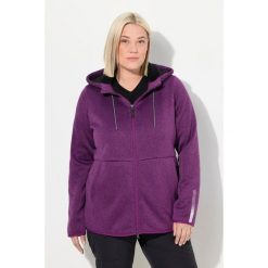 Damskie Sweter na polarze pluszowy polar dwukierunkowy suwak odblaski. Fioletowe bluzy sportowe damskie Ulla Popken, plus size, bez wzorów, z materiału, bez kaptura, narciarskie. W wyprzedaży za 279.99 zł.