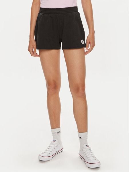 Converse Szorty sportowe W Retro Chuck Short 10026392-A02 Czarny Regular Fit. Czarne szorty sportowe damskie Converse, l, bez wzorów, z bawełny, retro. Za 199.99 zł.