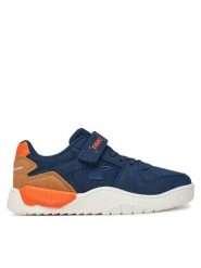 Primigi Sneakersy 7959533 Granatowy. Niebieskie buty sportowe chłopięce Primigi, bez wzorów, z materiału, bez zapięcia. Za 139.99 zł.