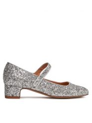 Balagan Baleriny Dora Srebrny. Szare baleriny damskie BALAGAN, bez wzorów, z materiału, bez obcasa. Za 389.99 zł.