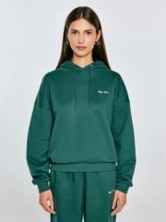 Bluza damska z kapturem zielona Megan 304. Zielone bluzy damskie Big Star, l, bez wzorów, z dzianiny, z kapturem. Za 229.99 zł.