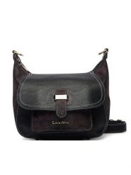 Laura Vita Torebka Sac Barna 04 Czarny. Czarne listonoszki damskie Laura Vita, bez wzorów, ze skóry, bez dodatków. Za 329.99 zł.