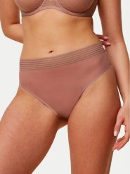 Triumph Komplet stringów Tempting Sheer 10218590 Beżowy. Brązowe stringi damskie Triumph, s, bez wzorów, z syntetyku. Za 59.99 zł.