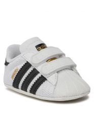 Adidas Sneakersy Superstar Crib S79916 Biały. Białe buty sportowe dziewczęce Adidas, bez wzorów, ze skóry, bez zapięcia. Za 169.99 zł.