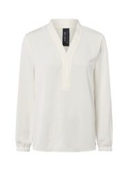 Marc Cain Bluzka damska Kobiety biały jednolity, 40. Białe bluzki damskie Marc Cain, bez wzorów, eleganckie, bez kołnierzyka, bez ramiączek. Za 749.95 zł.