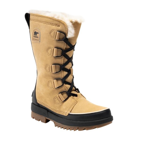 Śniegowce damskie Sorel Torino II Tall WP. Czarne obuwie sportowe damskie Sorel, na zimę, trekkingowe. Za 519.99 zł.