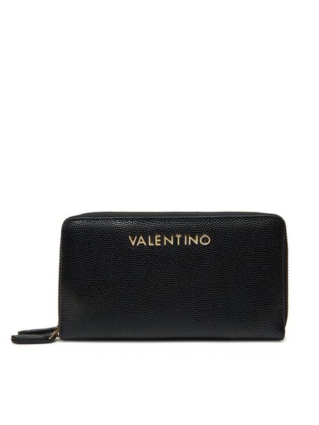 Valentino Portfel Divina VPS1R447G Czarny. Czarne portfele damskie Valentino, bez wzorów, ze skóry. Za 219.99 zł.