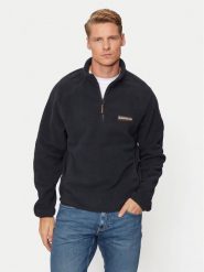 Napapijri Polar NP0A4HZO Czarny Regular Fit. Czarne bluzy męskie Napapijri, m, bez wzorów, z polaru, bez kaptura. Za 429.99 zł.