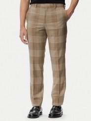 HUGO Spodnie garniturowe Hogan 263X 50569204 Beżowy Extra Slim Fit. Brązowe eleganckie spodnie męskie Hugo, m, bez wzorów, z materiału. Za 749.99 zł.