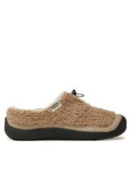 Keen Klapki Howser III Slide 1029437 Beżowy. Brązowe klapki damskie Keen, bez wzorów, z materiału, bez obcasa. Za 239.99 zł.