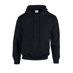 Bluza Z Kapturem Dla Dorosłych Unisex Heavy Blend. Czarne bluzy męskie Gildan, m, bez wzorów, z kapturem. Za 74.99 zł.
