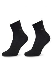 Calvin Klein Skarpety długie 701229681 Czarny. Czarne skarpety damskie Calvin Klein, bez wzorów, z syntetyku. Za 59.99 zł.
