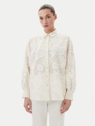 Bruuns Bazaar Koszula Calamus Felina BBW4538 Biały Regular Fit. Białe bluzki damskie Bruuns Bazaar, bez wzorów, z bawełny, bez kołnierzyka, bez ramiączek. Za 389.99 zł.