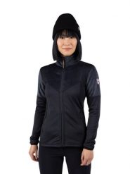 Bluza Rossignol damska W Diretta Fleece FZ czarna. Czarne bluzy damskie Rossignol, l, z aplikacjami, z elastanu, bez kaptura. Za 765.65 zł.