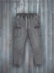 Jeansy jogger cargo - szary. Szare jeansy męskie Sinsay. Za 69.99 zł.