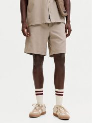 Jack & Jones Szorty materiałowe Jaiden 12295862 Beżowy Relaxed Fit. Brązowe szorty męskie Jack & Jones, m, bez wzorów, z bawełny. Za 89.99 zł.