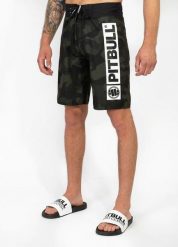Szorty męskie Pitbull kąpielowe Hilltop. Zielone krótkie spodenki sportowe męskie PITBULL, l, bez wzorów, z poliesteru, żeglarskie. Za 149.00 zł.