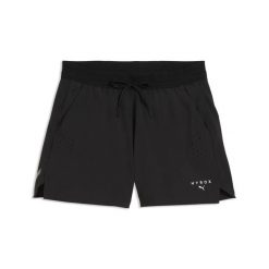 Damskie szorty PUMA × HYROX DRYELITE z tkaniny PUMA. Czarne szorty sportowe damskie Puma, xs, bez wzorów, z materiału, klasyczne, z standardowym stanem, na fitness i siłownię. Za 279.00 zł.