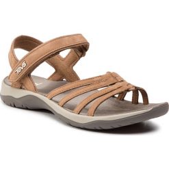 Sandały TEVA - Elzada Sandal Lea 1099273 Pecan. Brązowe klapki damskie Teva, bez wzorów, z materiału, bez obcasa, bez zapięcia. W wyprzedaży za 269.00 zł.
