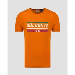 T-shirt męski Dolomite GARDENA. Brązowe t-shirty męskie Dolomite, m, bez wzorów, bez kołnierzyka. W wyprzedaży za 90.00 zł.