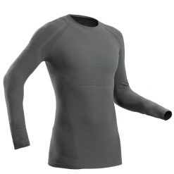 Koszulka termoaktywna narciarska męska Wedze BL 900 breath seamless. Czarne koszulki sportowe męskie WED'ZE, na zimę, m, bez wzorów, z elastanu, bez kołnierzyka, bez ramiączek, narciarskie. Za 249.99 zł.
