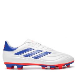Buty do piłki nożnej adidas. Białe buty sportowe męskie Adidas, bez zapięcia. Za 169.99 zł.