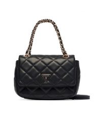 Guess Torebka Juliet Mini HWQG24 56740 Czarny. Czarne torebki do ręki damskie Guess, z aplikacjami, ze skóry, bez dodatków. Za 494.99 zł.