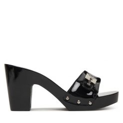 Klapki Scholl. Czarne klapki damskie Scholl, bez wzorów, bez obcasa. Za 927.99 zł.