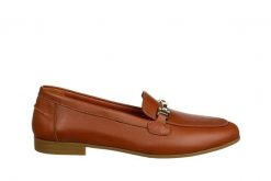 Mokasyny Bayla-161 022 3406 Coconut 161681, Brązowy, Skóra naturalna - 39. Brązowe mokasyny damskie Bayla, z materiału, biznesowe. W wyprzedaży za 224.10 zł.