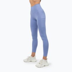 Legginsy NEBBIA Leg Day Goals. Fioletowe legginsy damskie Nebbia, bez wzorów, na fitness i siłownię. Za 209.99 zł.