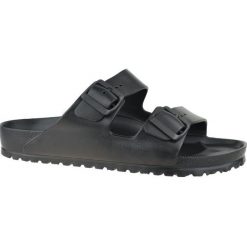Klapki Birkenstock Arizona Eva 129421 czarne. Czarne klapki męskie z materiału, klasyczne. Za 361.35 zł.
