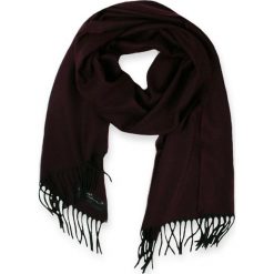 Elegancki szalik firmy V.Fraas - Cashmink - Bordo W Drobne Wzory. Czerwone szaliki męskie V. Fraas, bez wzorów, z materiału. Za 59.00 zł.