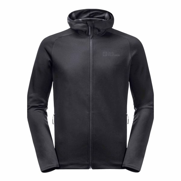Bluza polarowa męska Jack Wolfskin Baiselberg. Czarne bluzy męskie Jack Wolfskin, m, bez wzorów, z elastanu, trekkingowe. Za 349.99 zł.