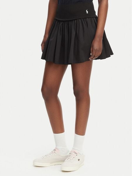 Polo Ralph Lauren Spódnica mini 211A12965001 Czarny Regular Fit. Czarne spódnice damskie Polo Ralph Lauren, xl, bez wzorów, z bawełny, mini. Za 750.99 zł.