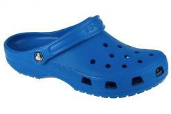 Klapki damskie Crocs Blbo Classic Blue Bolt. Czarne klapki damskie Crocs, bez wzorów, z materiału, bez obcasa. Za 206.00 zł.