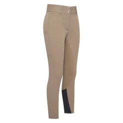 Damskie spodnie konkursowe o pełnej przyczepności HV Polo Cleo. Brązowe spodnie materiałowe damskie HV POLO, bez wzorów, z jersey, do jazdy konnej. Za 554.00 zł.