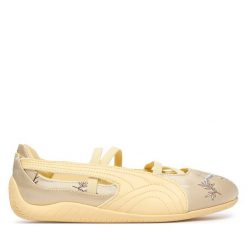 Baleriny Puma. Żółte baleriny damskie Puma, bez wzorów, bez obcasa. Za 399.99 zł.