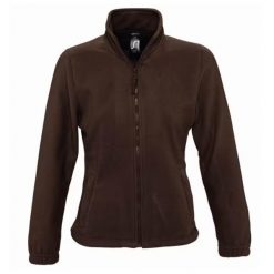 Damska Bluza Polarowa North Fleece Jacket. Brązowe bluzy sportowe damskie SOL'S, m, bez wzorów, z polaru, bez kaptura, trekkingowe. Za 109.99 zł.