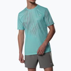 Koszulka do biegania męska Mizuno Core Graphic Tee. Szare koszulki sportowe męskie Mizuno, m, bez wzorów, z materiału, bez kołnierzyka, bez ramiączek, do biegania. Za 169.99 zł.